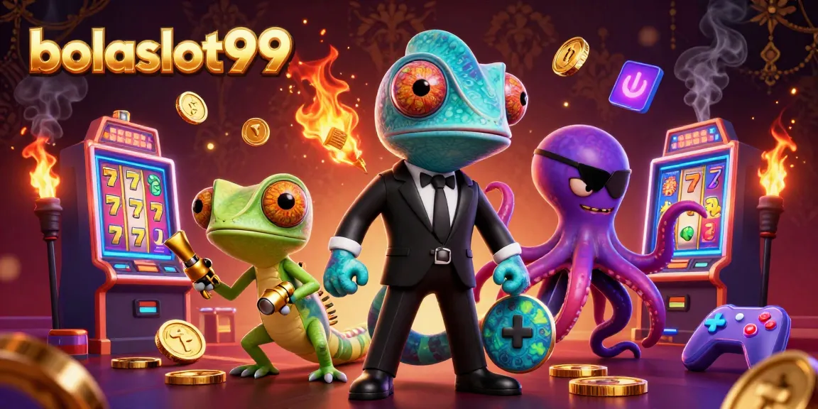 Experience thrilling games at bolaslot99 with colorful slot machines and vibrant characters.
