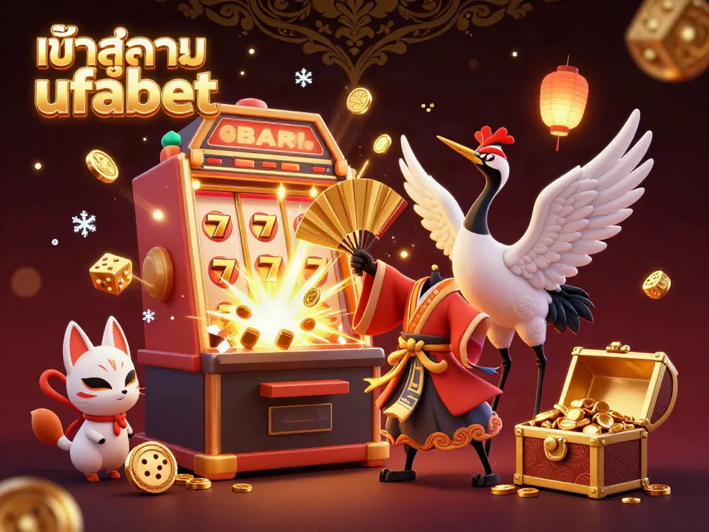 Activate fun with exciting games at เข้าสู่ระบบ ufabet, featuring vibrant characters and casino elements.