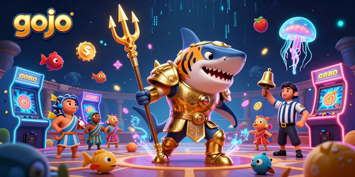 Experience gojo-themed gaming excitement with a vibrant underwater casino filled with dynamic characters and colorful slot elements.