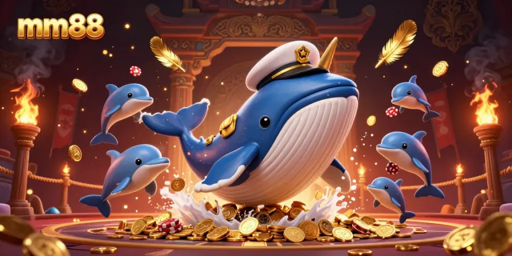 Engage with mm88 by enjoying thrilling casino experiences with iconic sea creatures and casino elements.