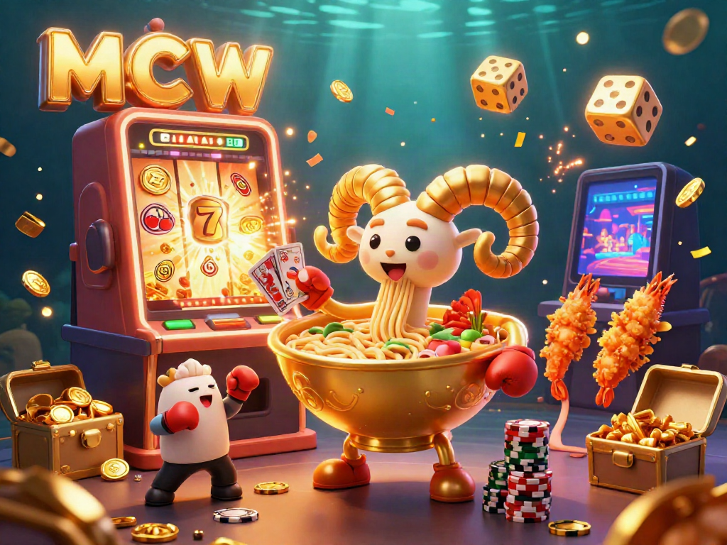 MCW offers a vibrant casino experience with themed characters and rich gaming elements.